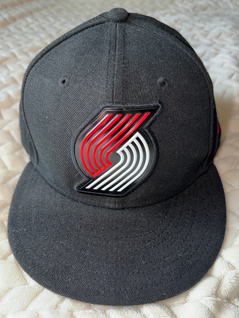 New Era 59fifty Portland Blazers Basketball Hat Black Red White One Size